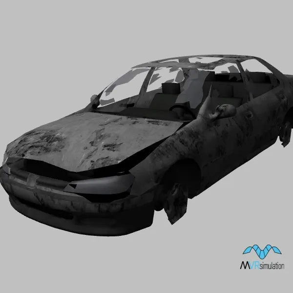 car wrecked-016 — 3D model preview