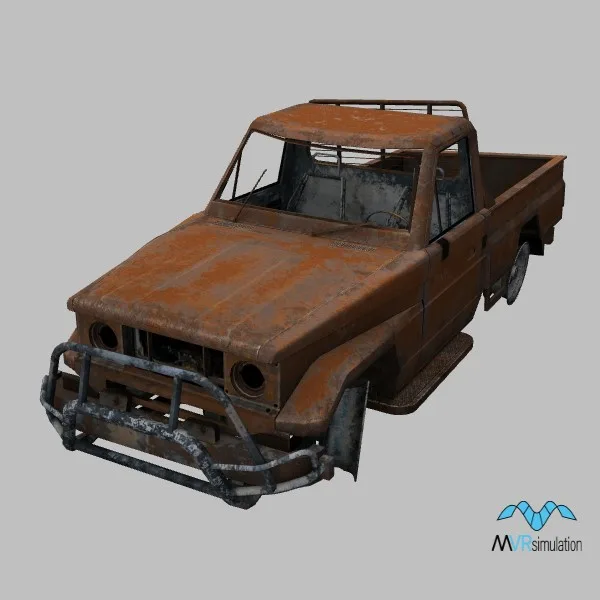 car wrecked-018 — 3D model preview