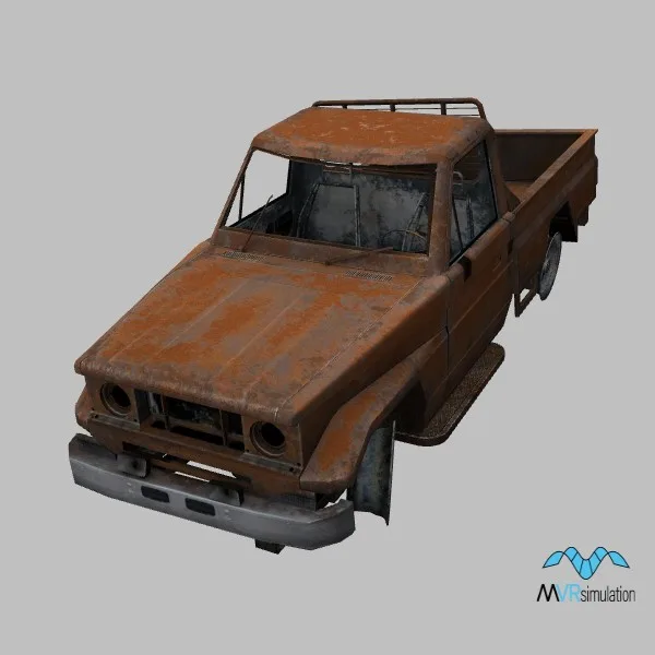 car wrecked-019 — 3D model preview