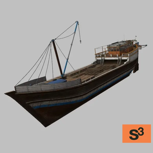Cargo-Dhow-002 · SO — 3D model preview