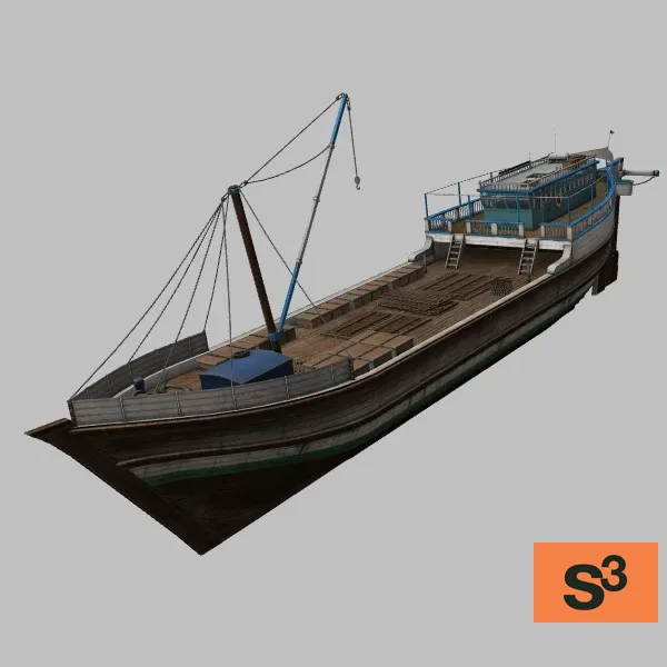 Cargo-Dhow-003 · SO — 3D model preview