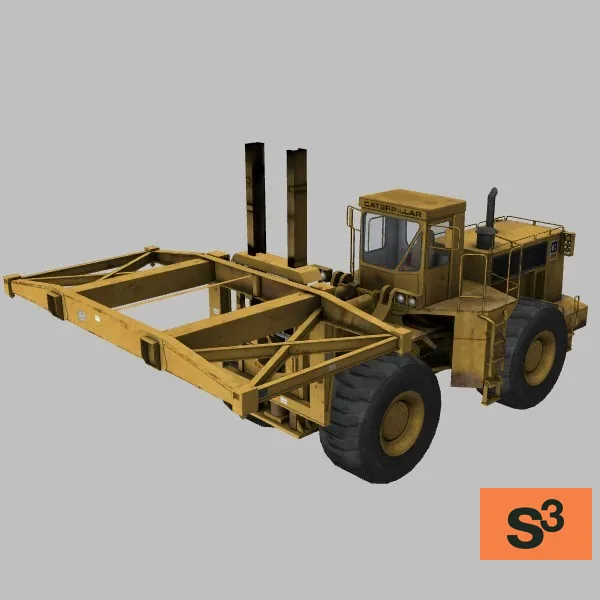 Caterpillar-988B-Handler · US · yellow — 3D model preview