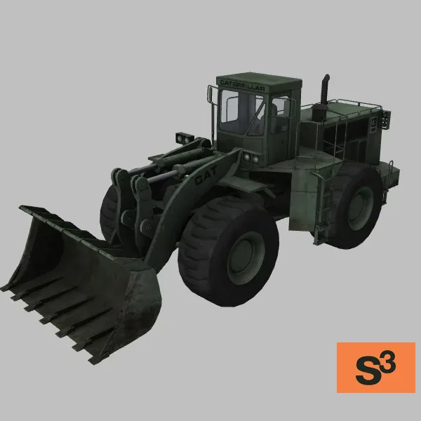 Caterpillar-988B-Loader · US · green — 3D model preview