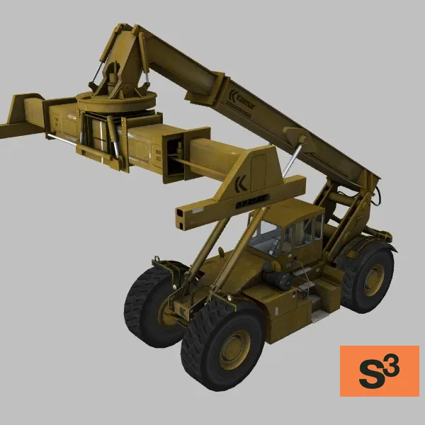 Caterpillar-988B-Stacker · US · yellow — 3D model preview