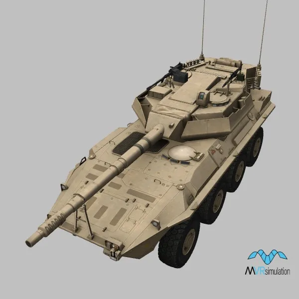 Centauro-105mm · IT · desert — 3D model preview