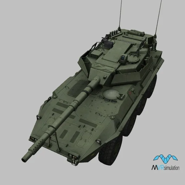 Centauro-105mm · IT · green — 3D model preview