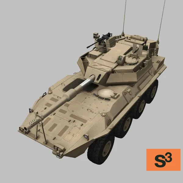 Centauro-120mm · OM · desert — 3D model preview