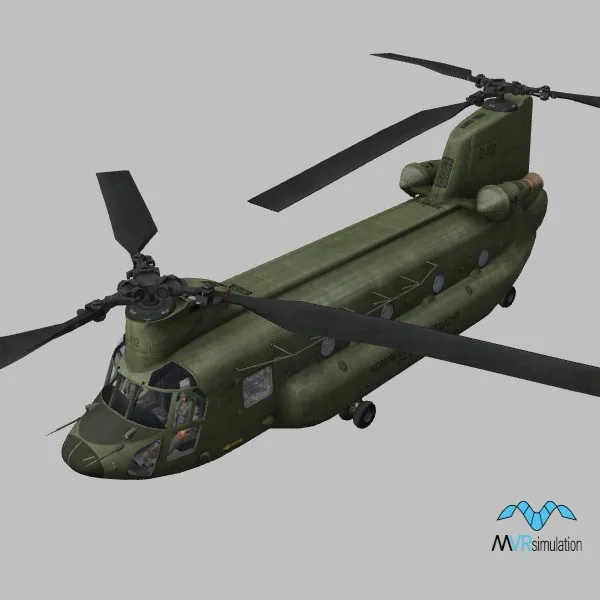 CH-47D · NL · green — 3D model preview