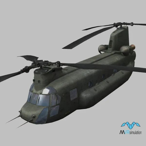 CH-47D · US · green — 3D model preview