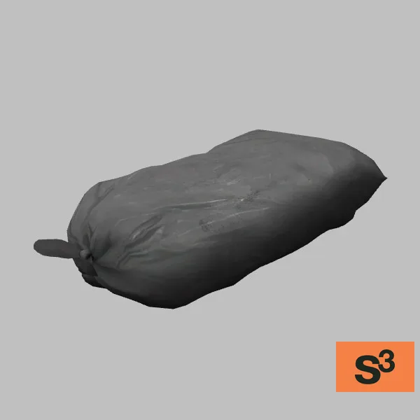 charcoal-bag-001 — 3D model preview
