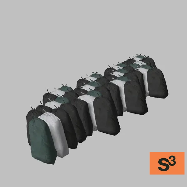 charcoal-bag-set-002 — 3D model preview