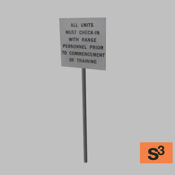 check-in-sign-001 — 3D model preview