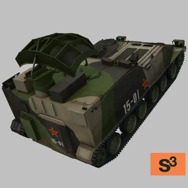 CLC-2 · CN · camo — 3D model preview