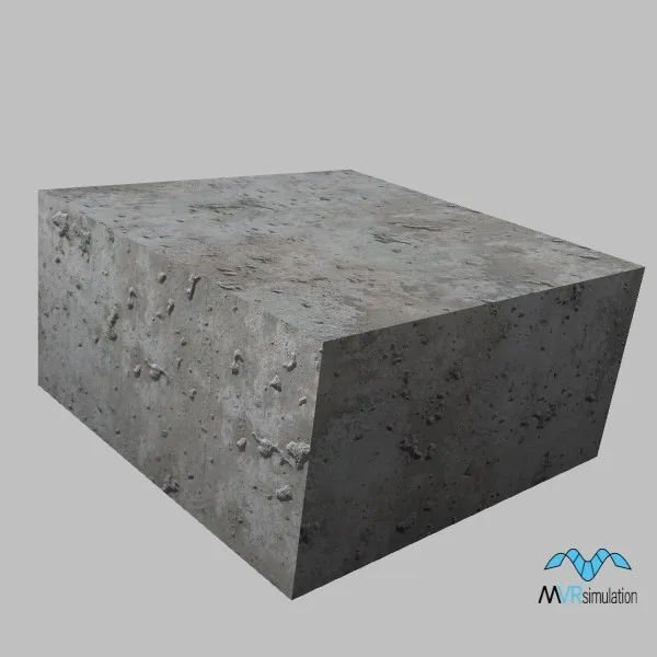concrete block-001 sml — 3D model preview
