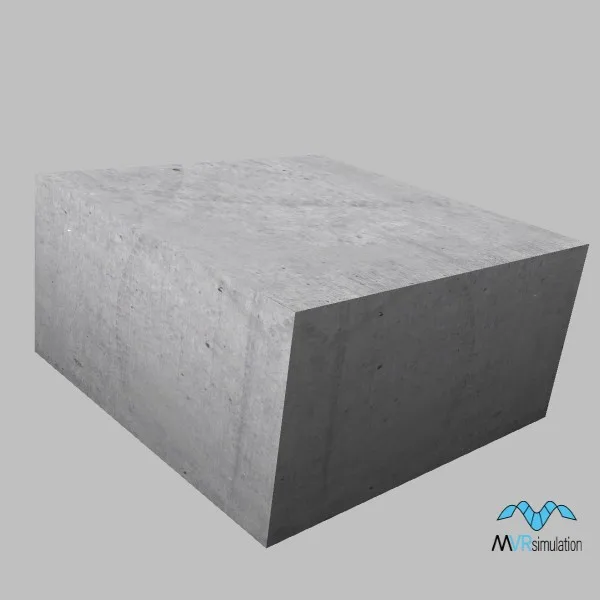 concrete block-003 big — 3D model preview