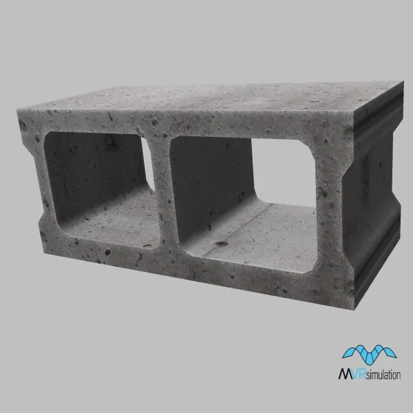 Concrete-Block-004 — 3D model preview