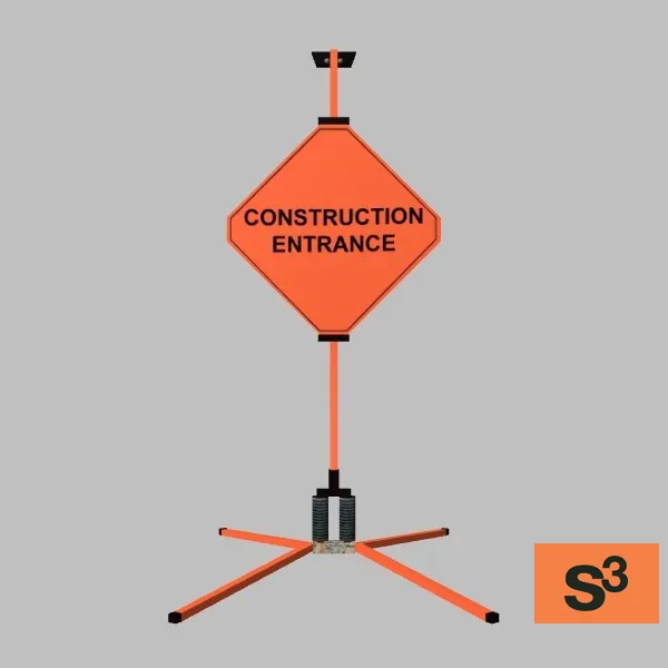 construction entrance-sign-001a — 3D model preview