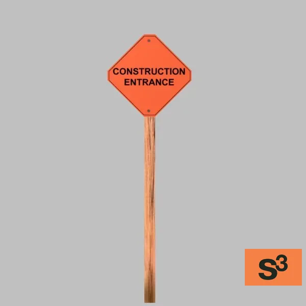 construction entrance-sign-001b — 3D model preview