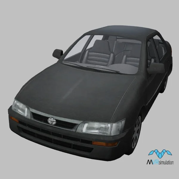 Corolla-E100 · JP · black — 3D model preview