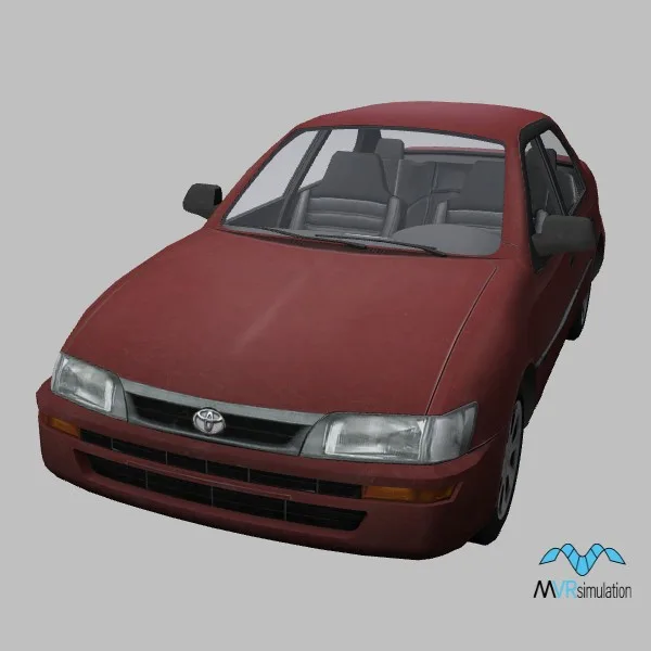 Corolla-E100 · JP · red — 3D model preview