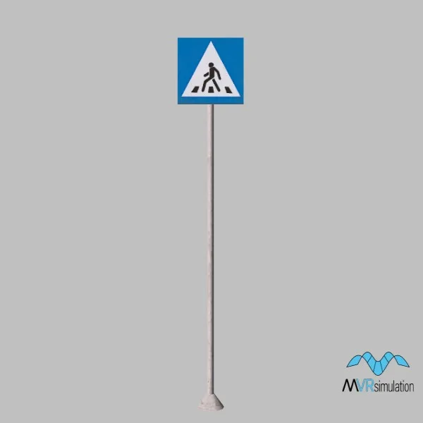 crosswalk-sign-001 — 3D model preview