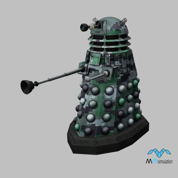 Dalek · UK · camo — 3D model preview
