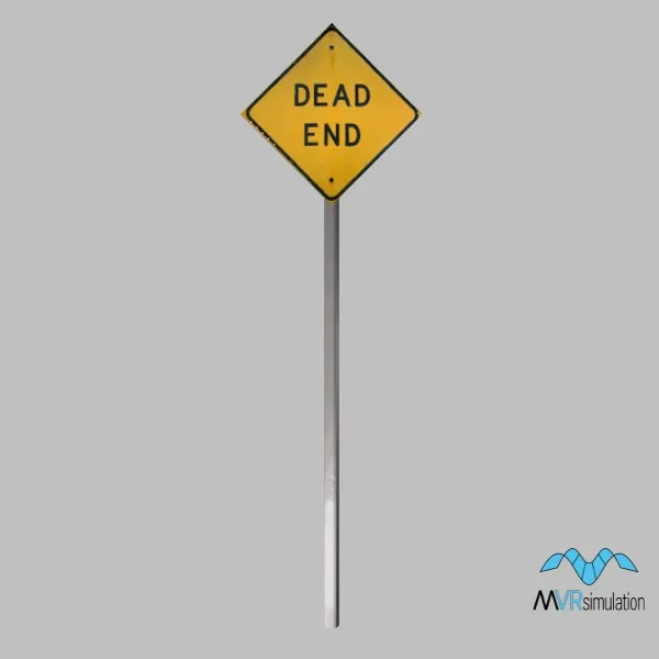 dead end-sign-001 — 3D model preview