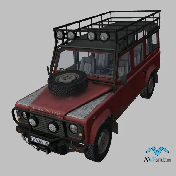 Defender-110-AE · GB · red — 3D model preview
