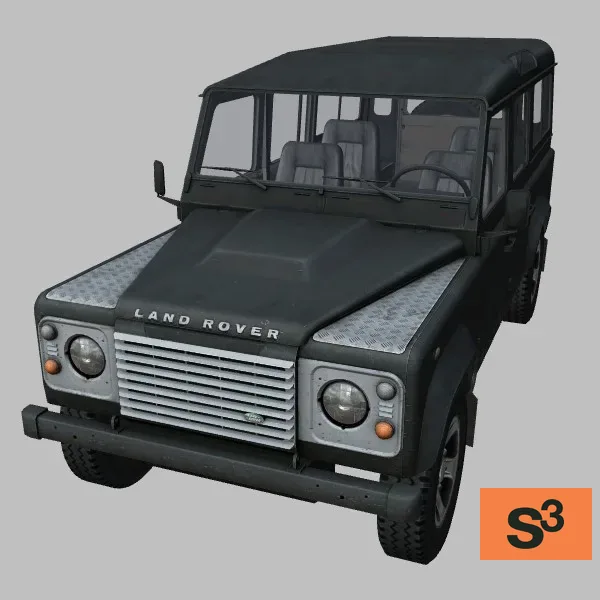 Defender-110 · GB · black — 3D model preview