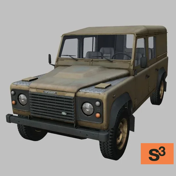 Defender-110 · GB · desert — 3D model preview