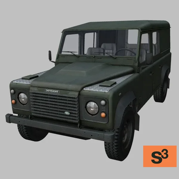 Defender-110 · GB · green — 3D model preview