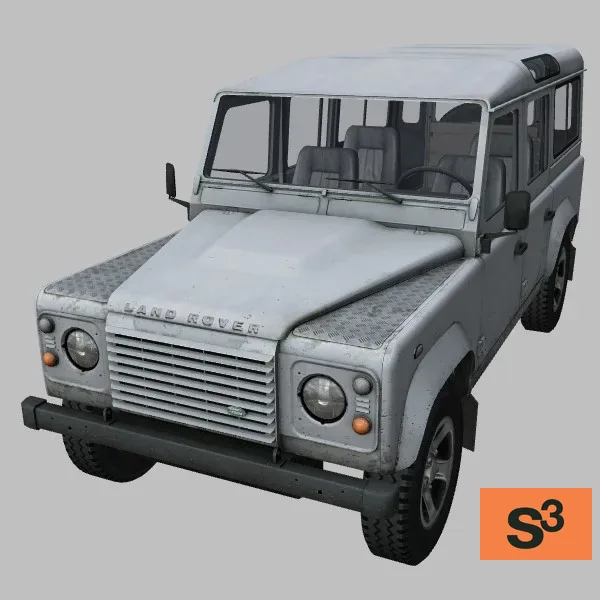 Defender-110 · GB · grey — 3D model preview