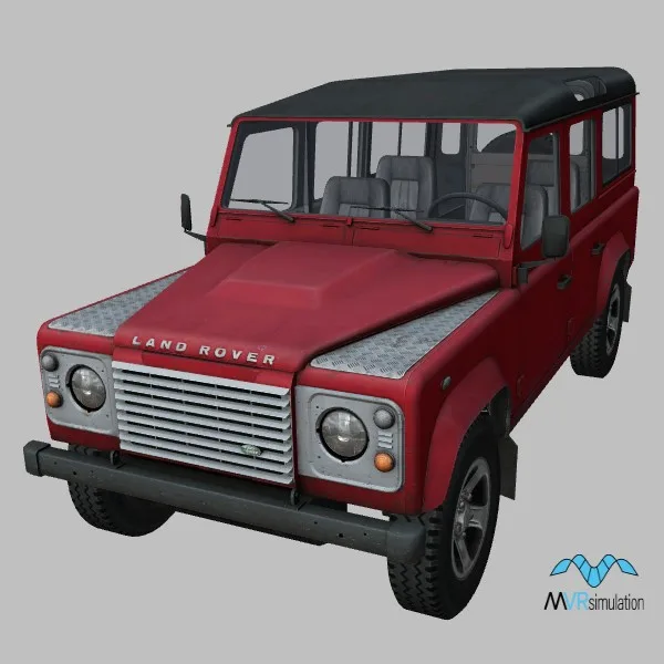 Defender-110 · GB · red — 3D model preview