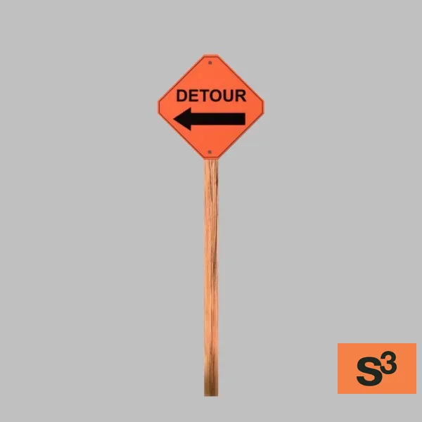 detour-sign-001b — 3D model preview