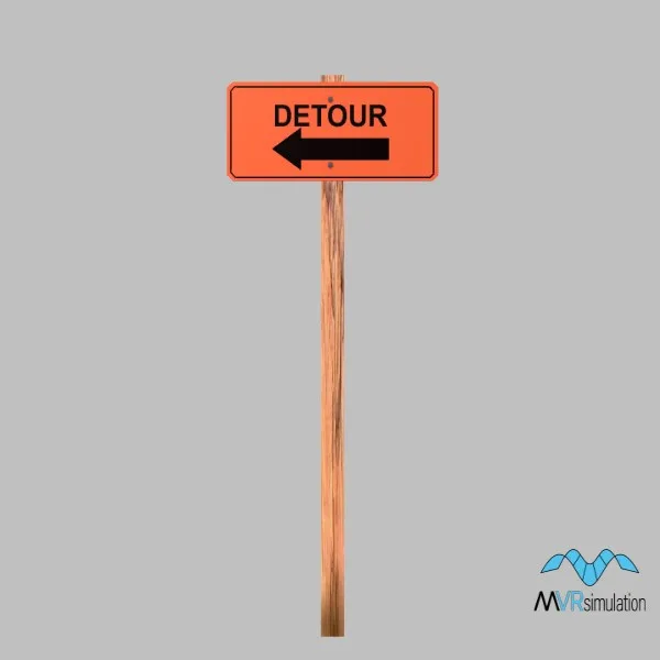 detour-sign-001c — 3D model preview