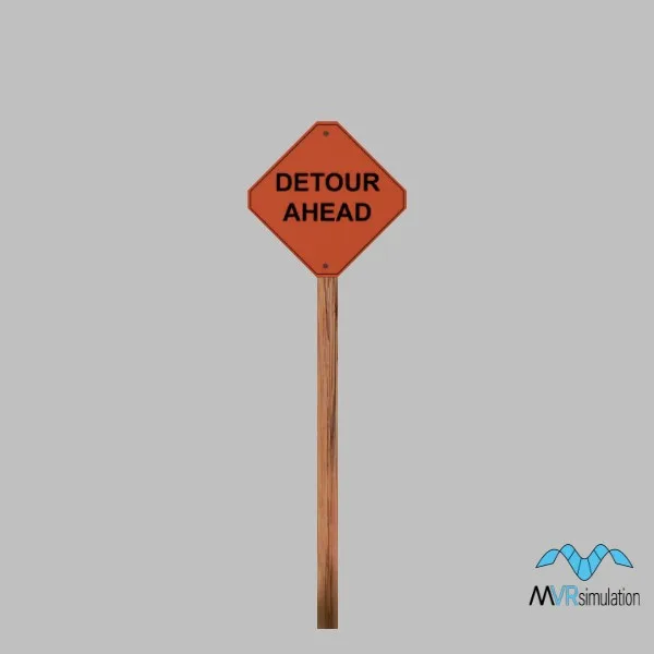 detour-sign-003b — 3D model preview