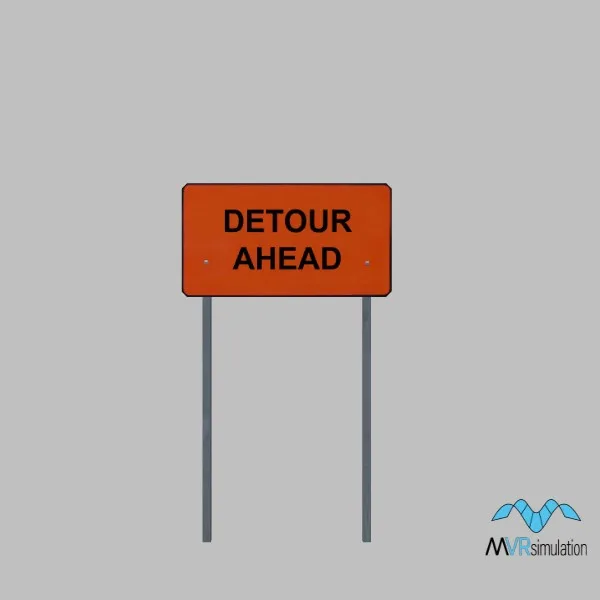 detour-sign-003d — 3D model preview