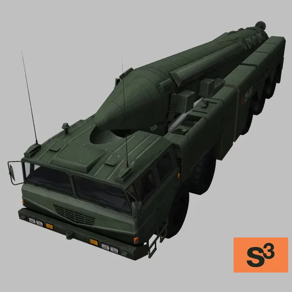 DF-21D · CN · green — 3D model preview
