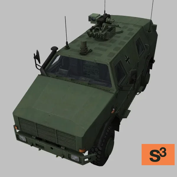 Dingo2-A3 · DE · green — 3D model preview