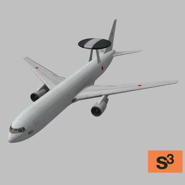 E-767 · JP · grey — 3D model preview