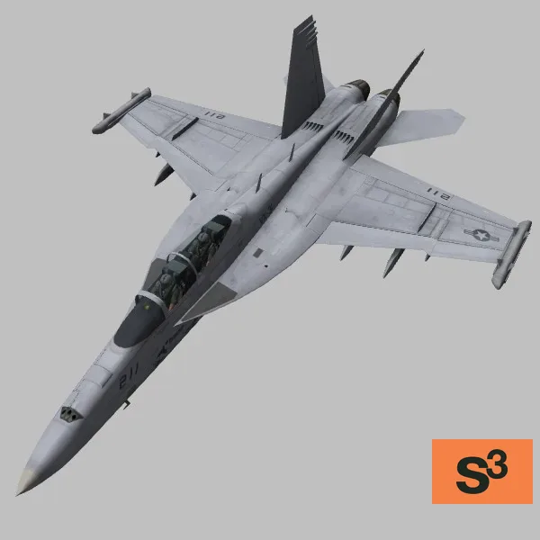 EA-18G · US · grey · VX-31 — 3D model preview