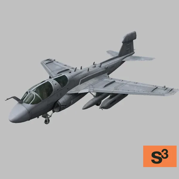 EA-6B · US · grey — 3D model preview