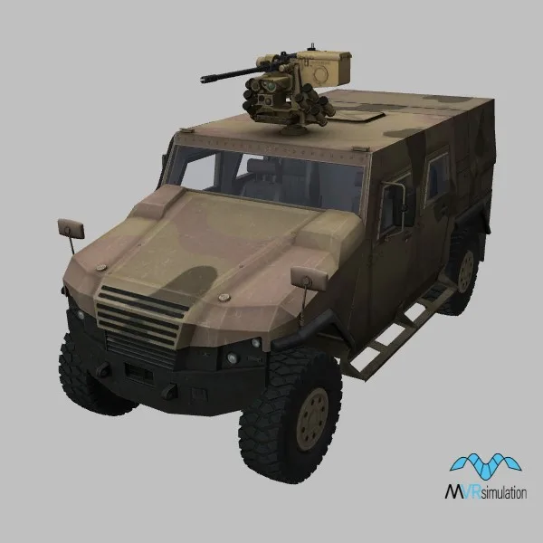 Eagle-V-4x4 · M151 · DE · desert — 3D model preview