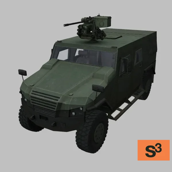 Eagle-V-4x4 · M151 · DE · green — 3D model preview