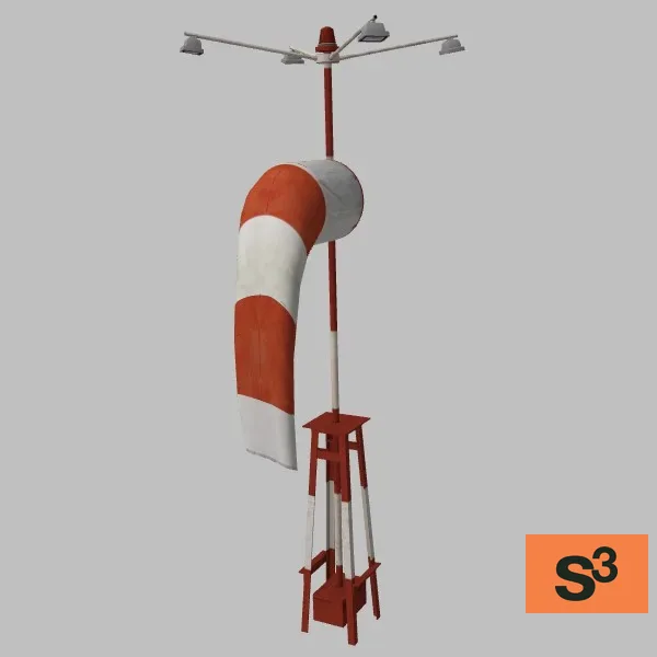 EBBL-Kleine-Brogel-Air-Base-Runway-Airport-Windsock-001 — 3D model preview