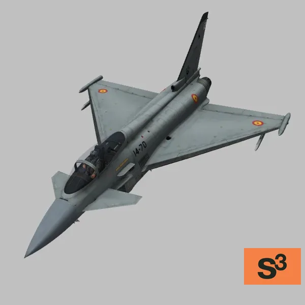 EF-2000 · ES · camo — 3D model preview