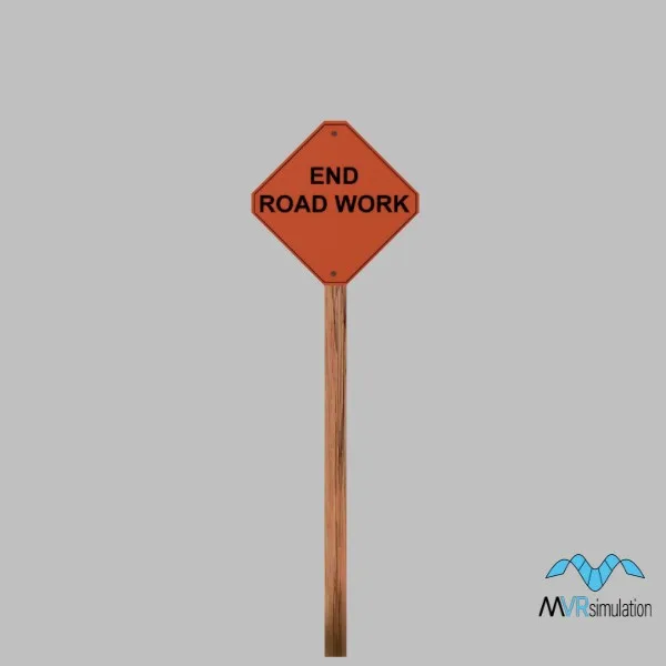 end roadwork-sign-001b — 3D model preview