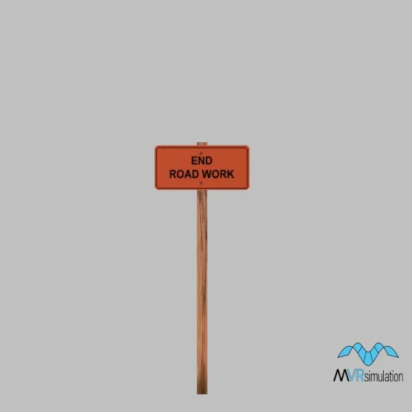 end roadwork-sign-001c — 3D model preview