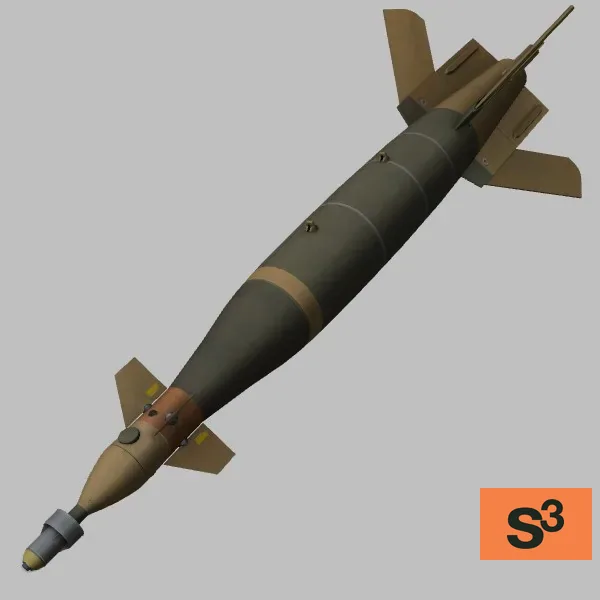 Enhanced-Paveway-III · GB · green — 3D model preview
