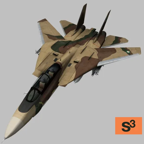F-14A · IR · camo — 3D model preview